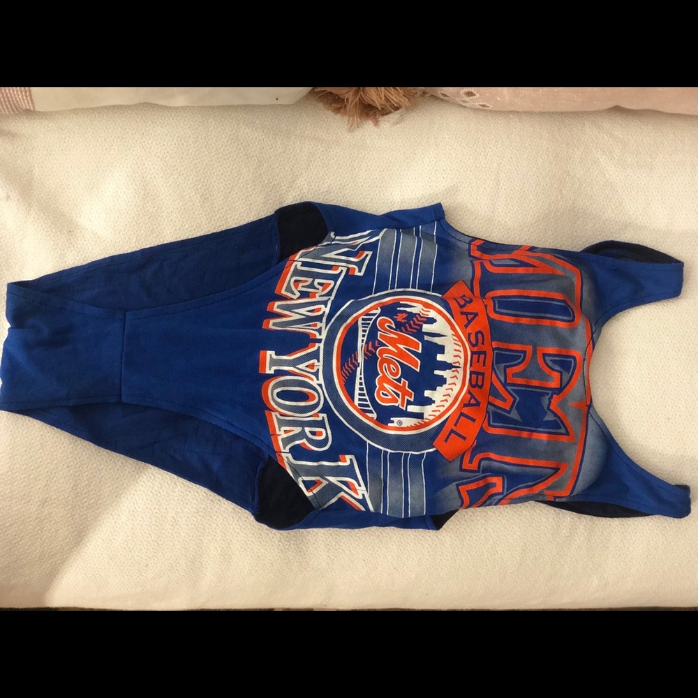 Handmade Reworked Mets Bodysuit